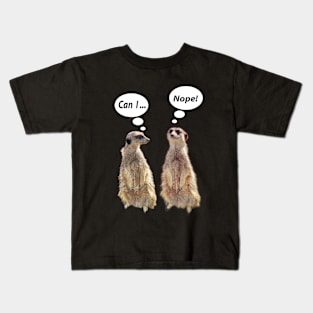 Funny, cute meerkats in conversation Kids T-Shirt